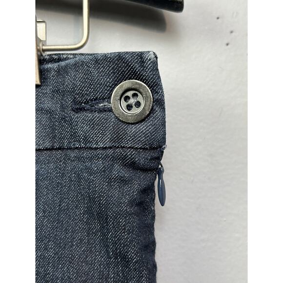 Chicos Pants Womens 0.5 Regular Blue Denim Stretch Slim Fit Side Zip Casual - Picture 2 of 7